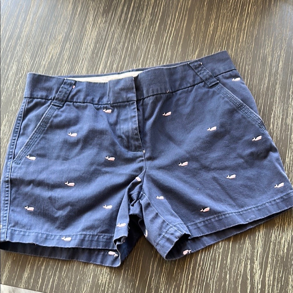 J. Crew Bermuda Shorts Blue and Pink Casual Style